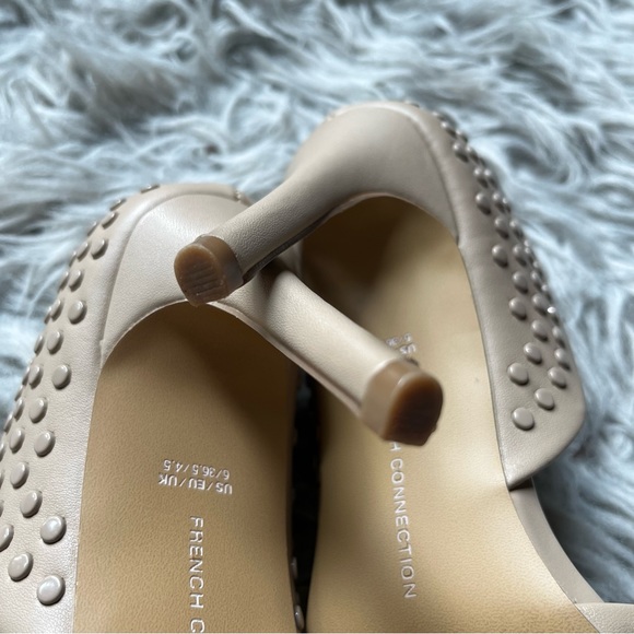 Sz 6 ⭐️ French Connection d’orsay heels — beige and studded - Picture 3 of 10